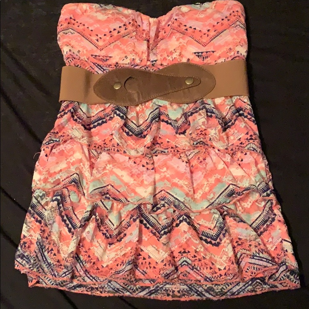 strapless blouse